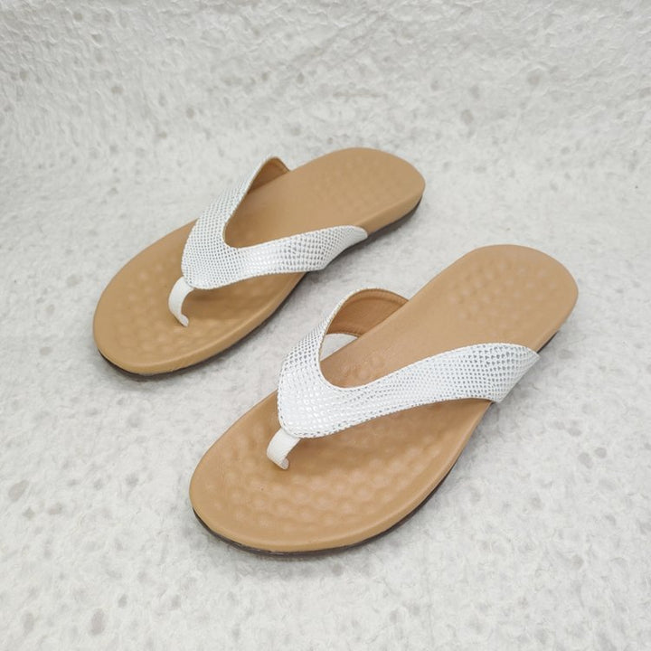 Dame Behagelige Tåsplit Sandaler med struktureret sål Stilla