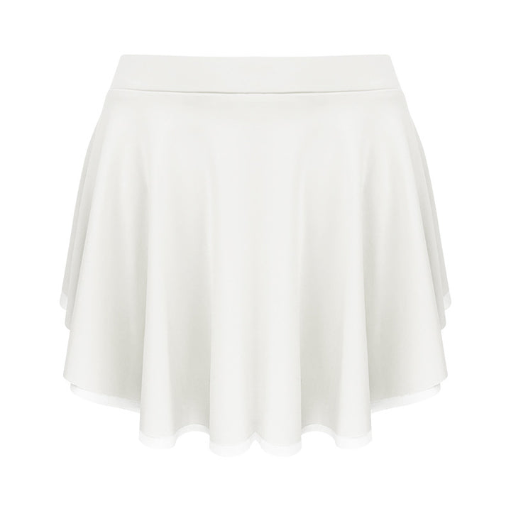Dame flydende mini-nederdel med elastisk talje og elegant snit Stilla