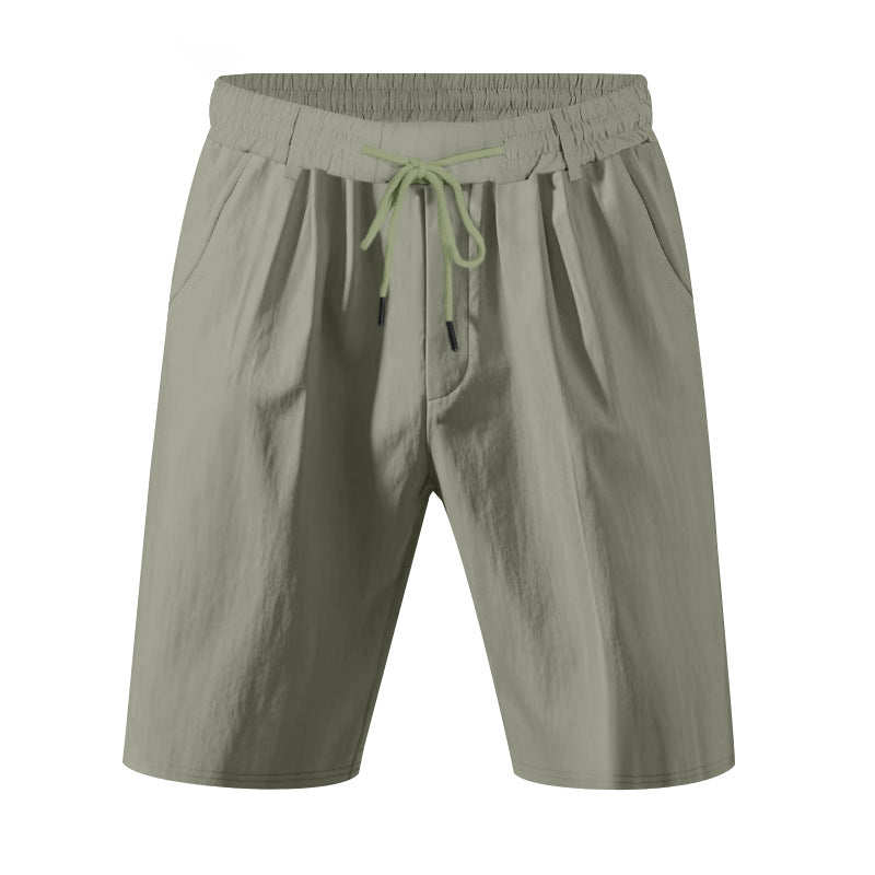 Herrer komfortable fritidsshorts med elastisk talje og praktiske lommer Stilla