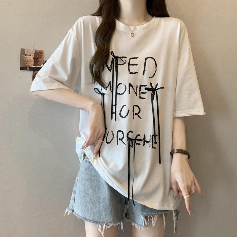Femme Casual Statement Grafik Tee Stilla