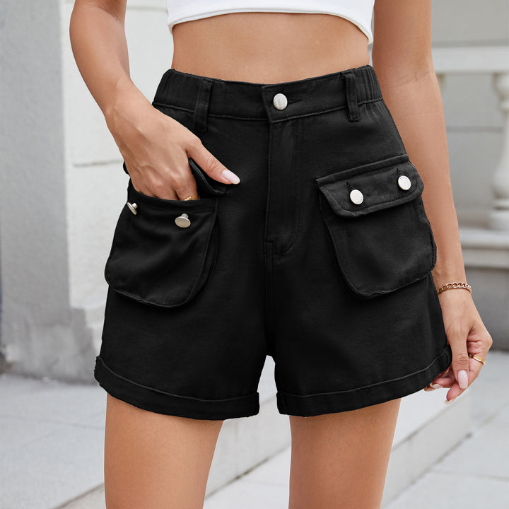 Dame utility-shorts med praktiske lommer og høj talje Stilla