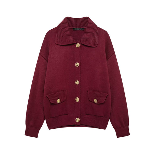 Stilla | Oversized Forår Strik Lang Frakke