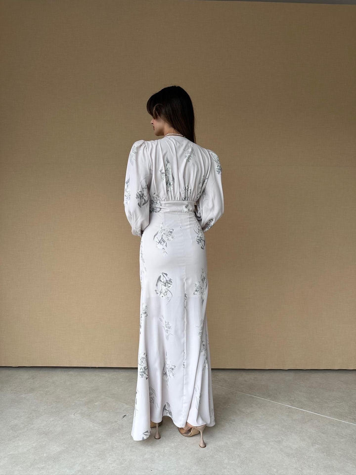 Kvinder Floral Print Elegant Maxi Kjole Stilla