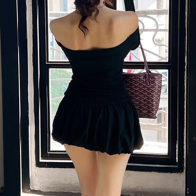 Dame Off-Shoulder kjole med کشرو و رقصvergleich Stilla