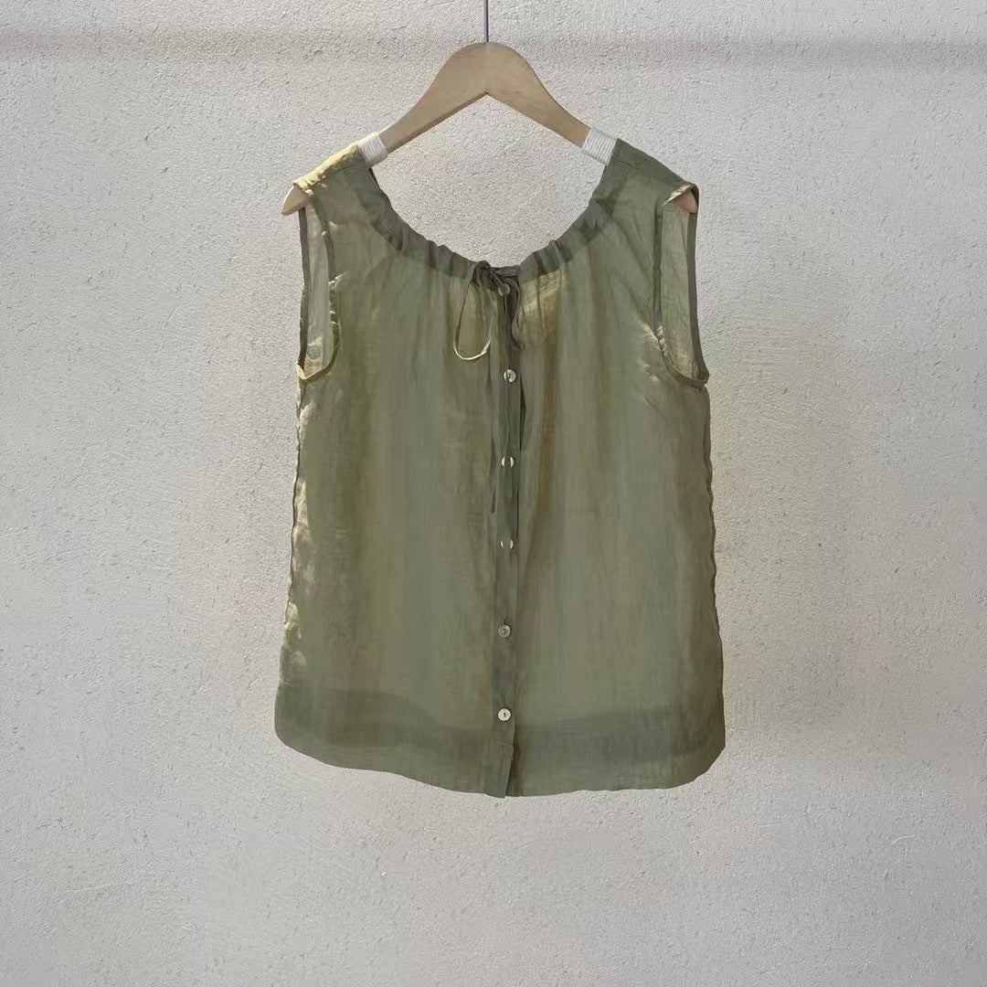 Femme Soft Linen Tank Top Stilla