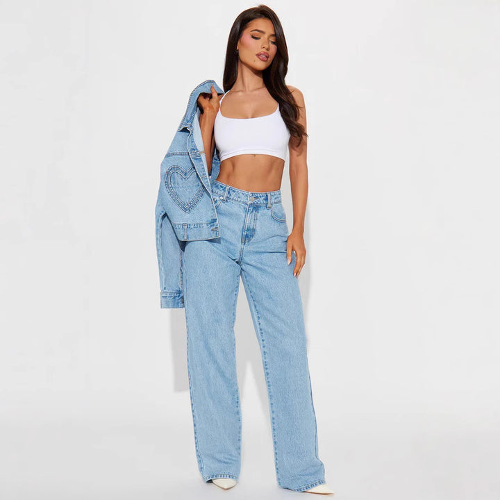 Dame Løst skårne Højtaljede Jeans med afslappet charme Stilla