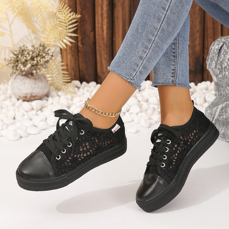 Dame mode sneakers med filigran spids overmateriale og komfortabel sål Stilla