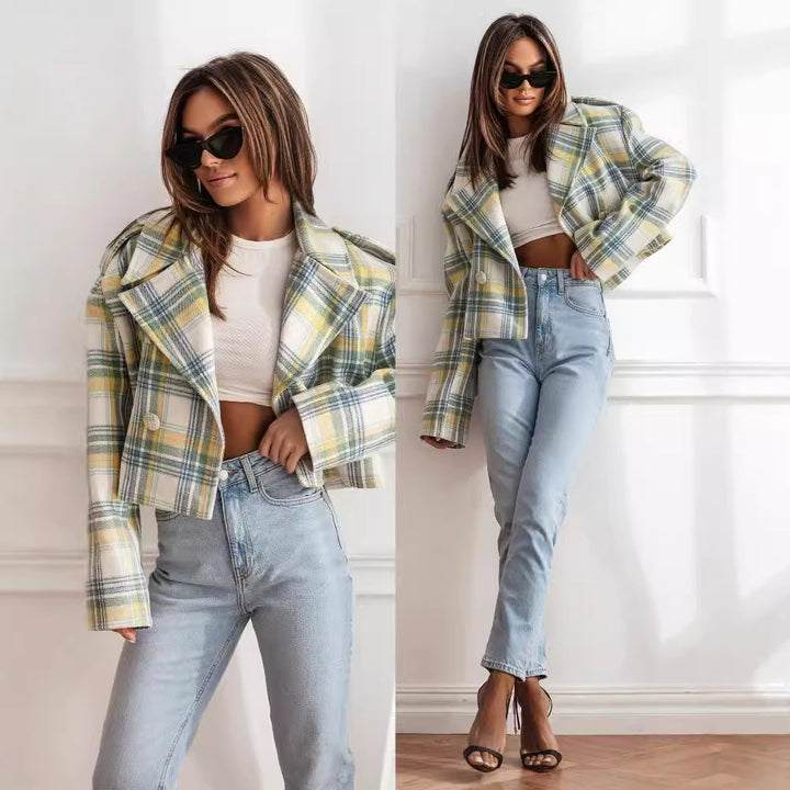 Dame Ternet Kort Blazer Stilla