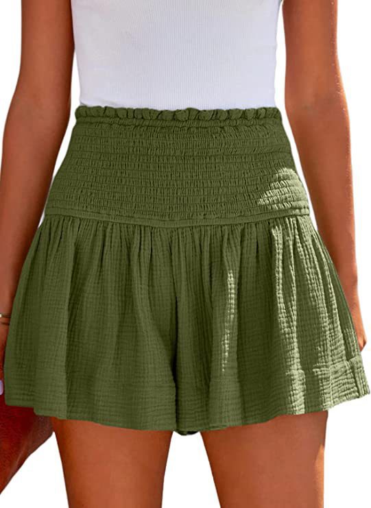 Dame lette shorts med høj talje og løst fit Stilla