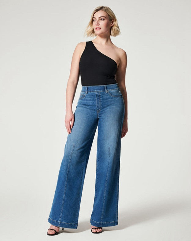 Dame Løst skårne jeans med høje lommer og elegant design Stilla