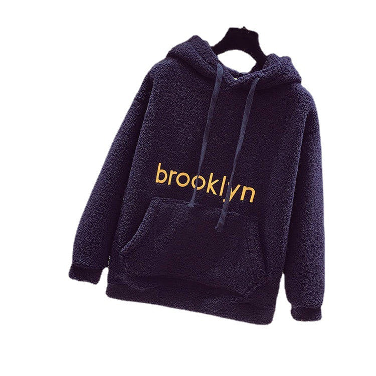 Damer Cozy Fleece Hoodie med Kængurulomme Skovae