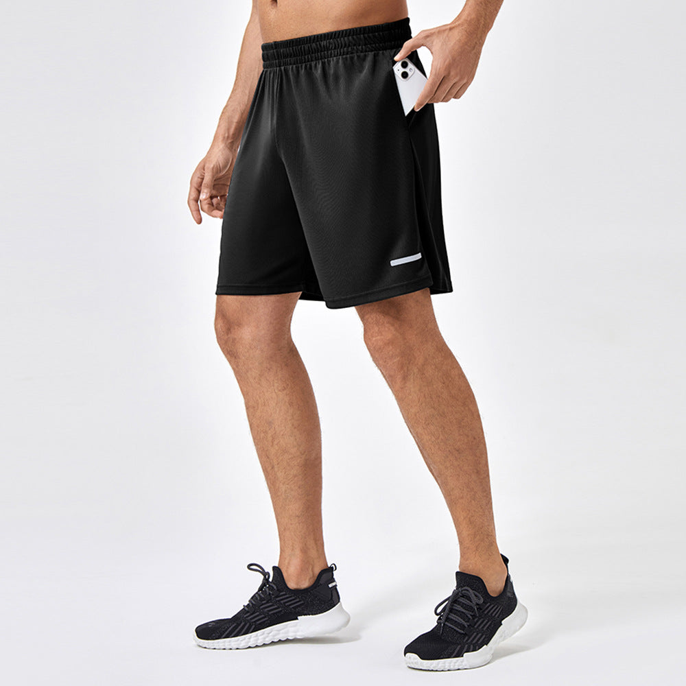 Herrer Sportslige Træningsshorts med fugttransporterende materiale og elastisk talje Stilla