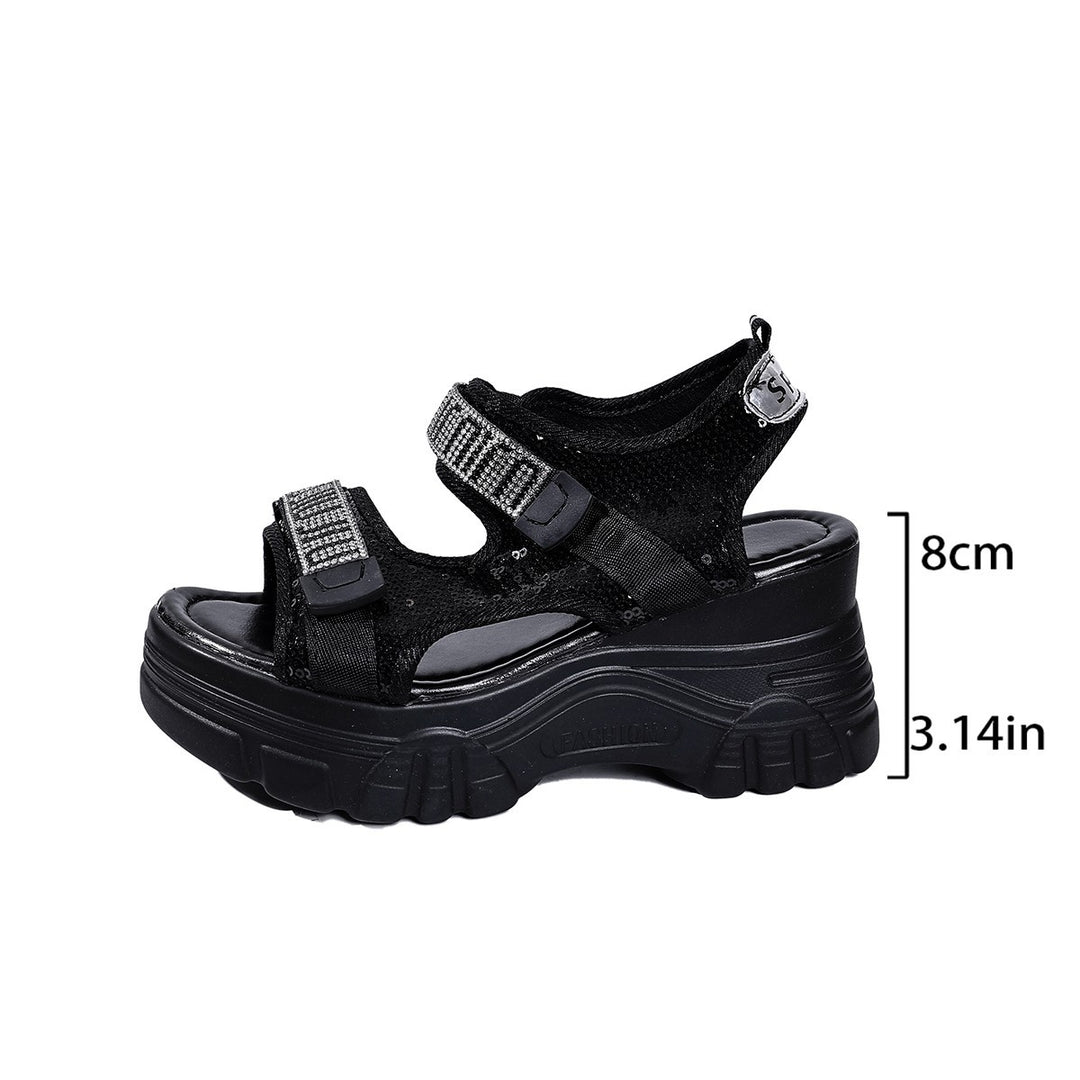 Dame Mode Sandaler med komfortabelt plateau og justerbare remme Stilla