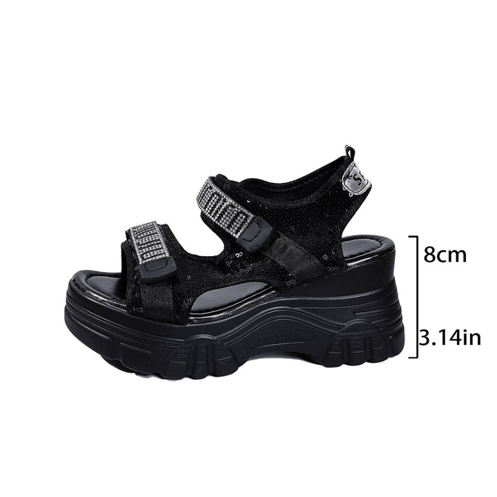 Dame Mode Sandaler med komfortabelt plateau og justerbare remme Stilla