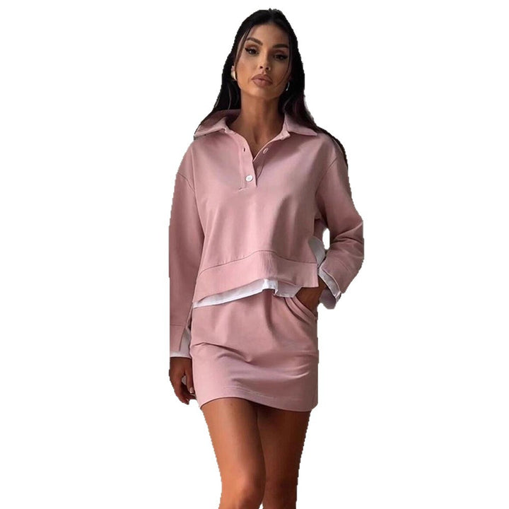 Dame sporty sæt med crop-top og miniskirt Stilla