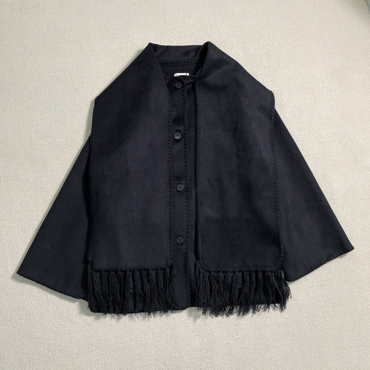 Kvinders elegante og alsidige uld poncho Stilla