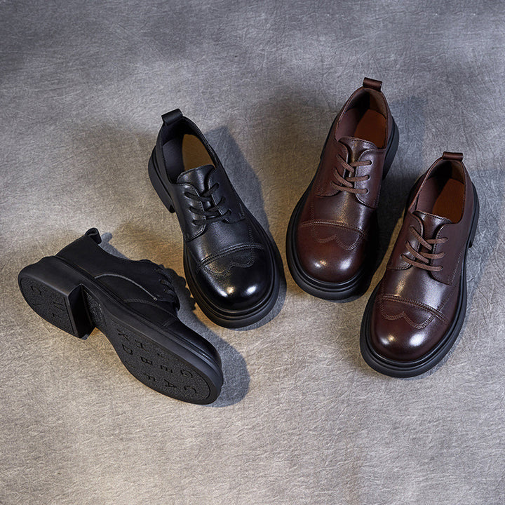 Herre Klassiske Snørebånd Formelle Oxfords med Chunky-Sål Stilla