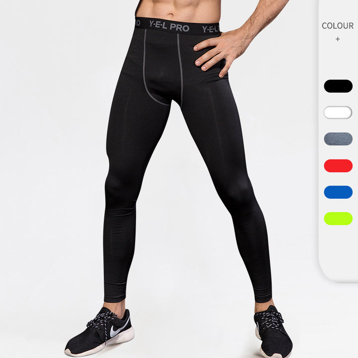 Herrer kompressions-løbetights med fugtregulerende teknologi og ergonomisk snit Stilla