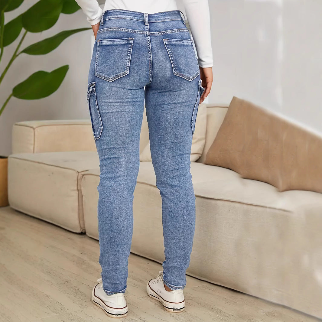Dame cargo jeans i moderne snit Stilla