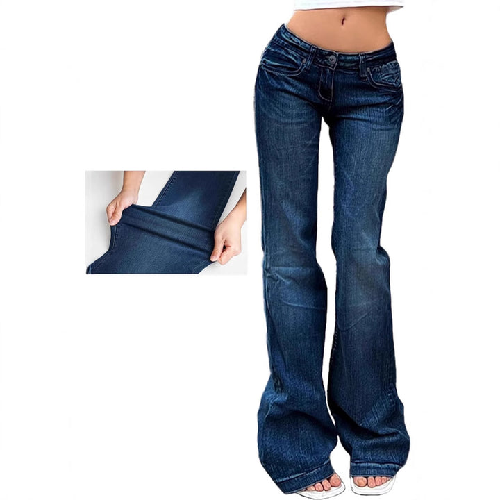 Damer Bootcut-jeans med fleksibel pasform og høj talje Skovae