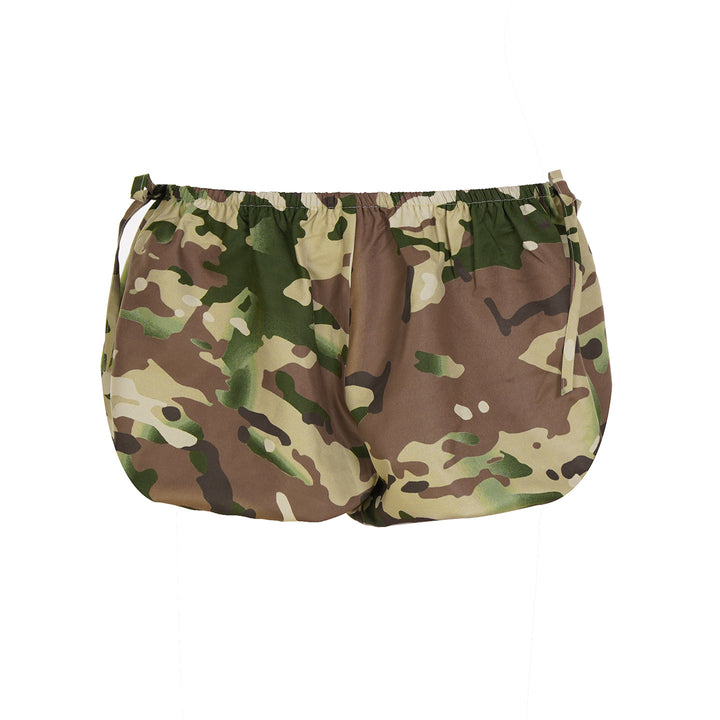 Dame sove shorts med elastisk bund og dekorativ snor Skovae