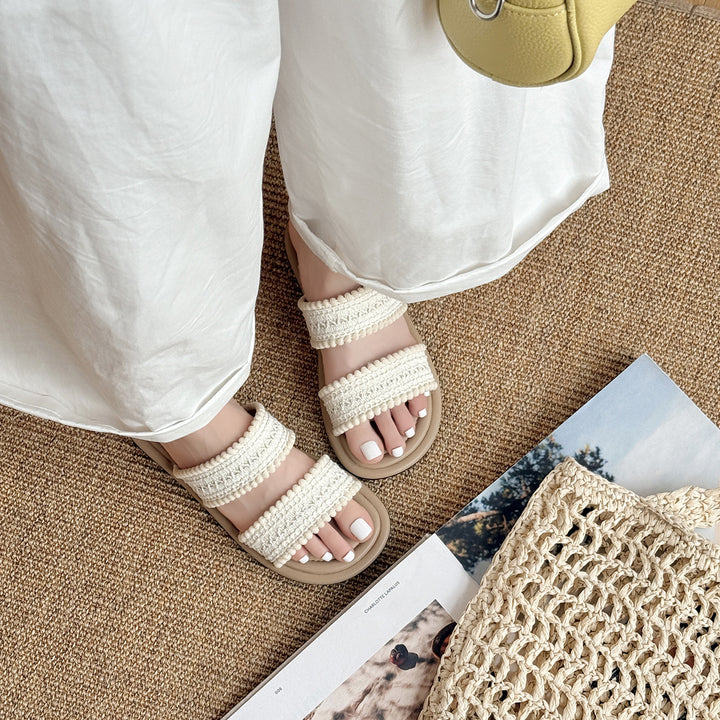 Femme Komfort Slide Sandaler med struktureret multifremdriftsdesign Stilla