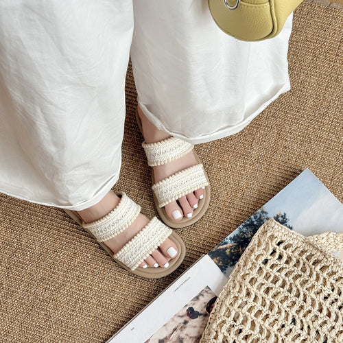 Femme Komfort Slide Sandaler med struktureret multifremdriftsdesign Stilla