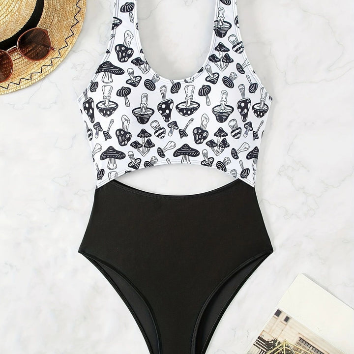 Dame Bikini-sæt med innovativt crop-top og højskårne bottoms Stilla