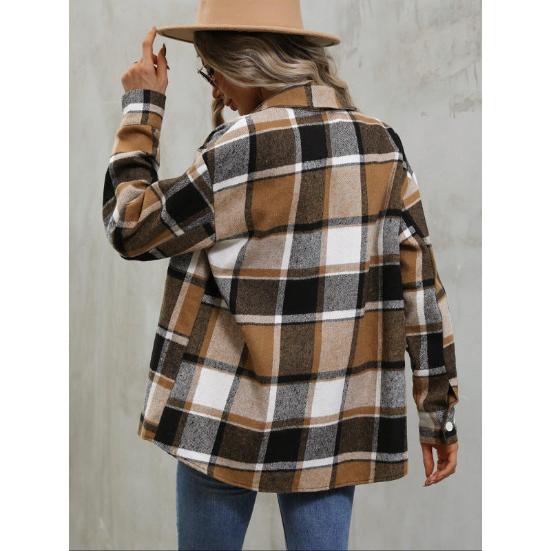 Femme Flannel Oversized Skjorte Stilla
