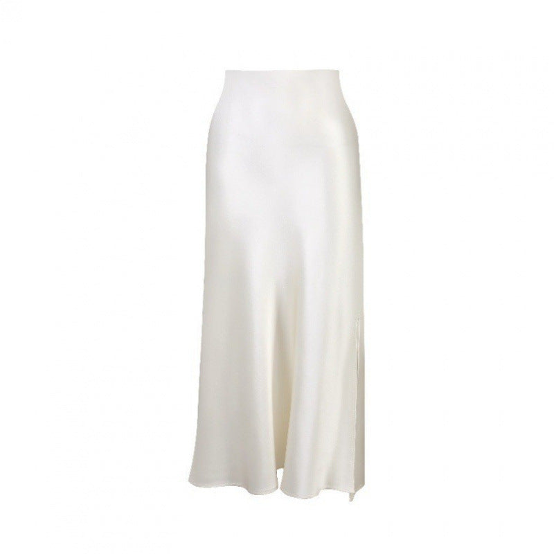 Femme Elegante Satin Slip Skirt Stilla