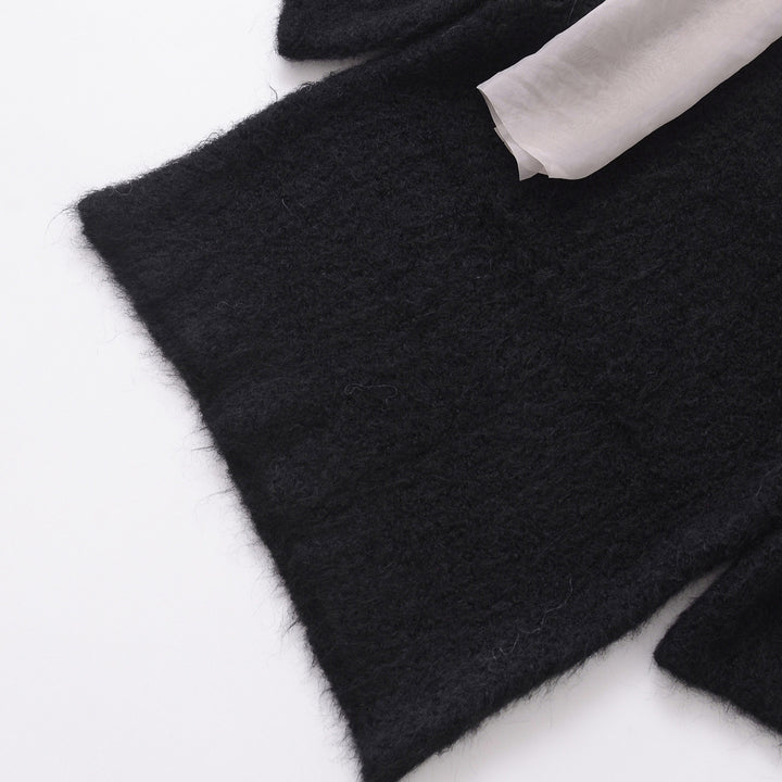 Femme Elegant strik cardigan med sløjfedetalje Stilla