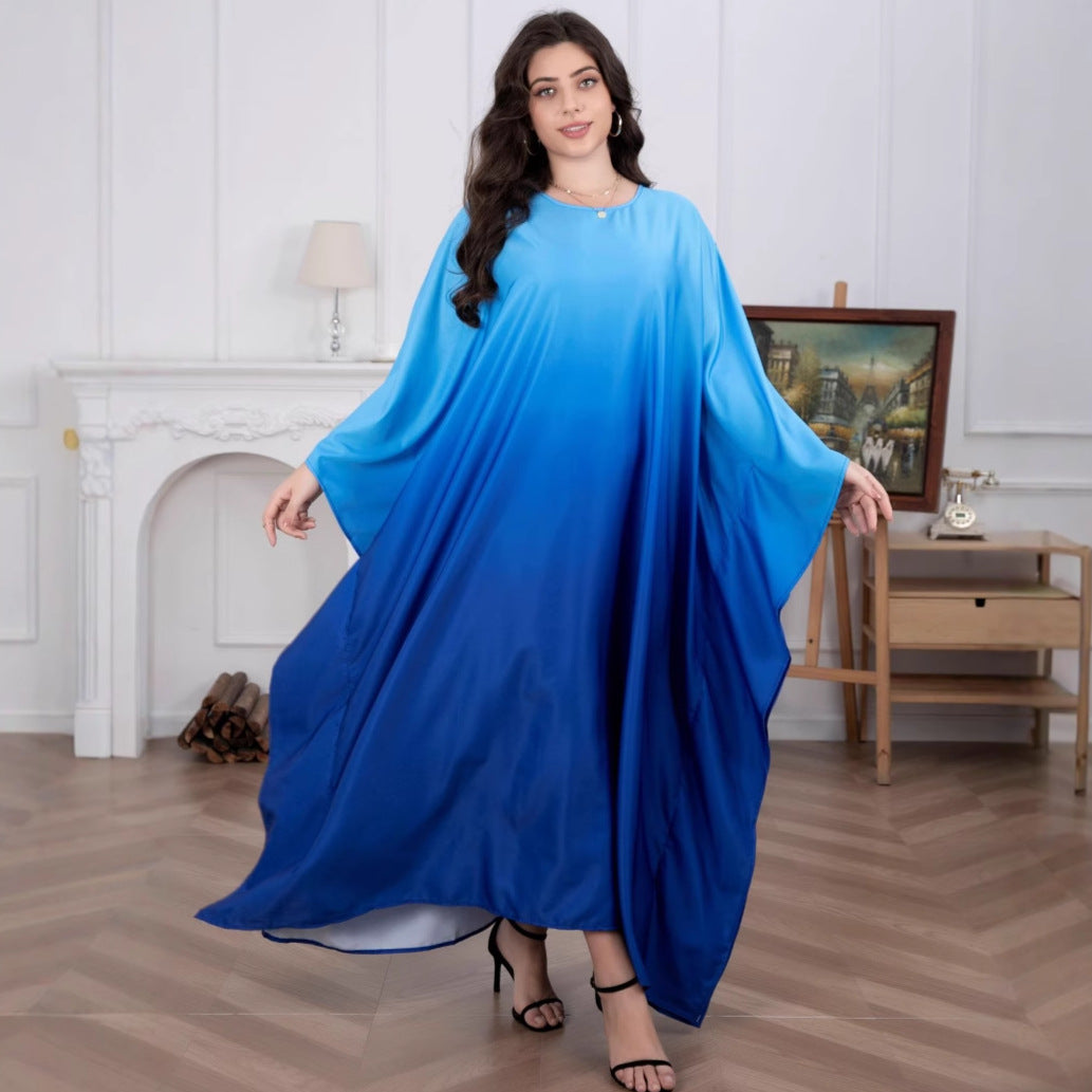 Dame Flydende Ombre Maxi Kaftan Stilla