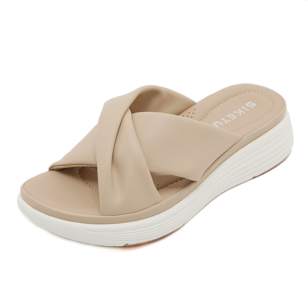 Dame moderigtige og komfortable Slippers med bred rem Stilla