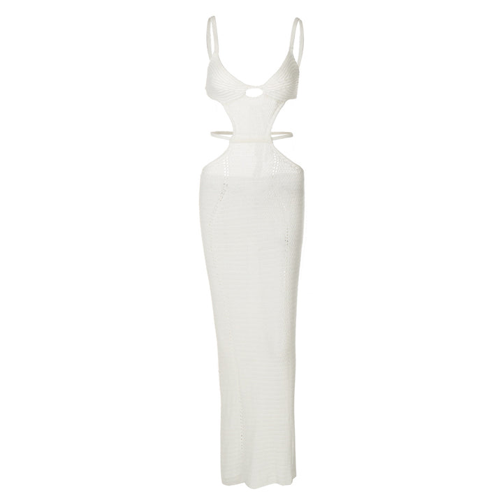 Dame Maxikjole med raffineret Cut-Out design Stilla