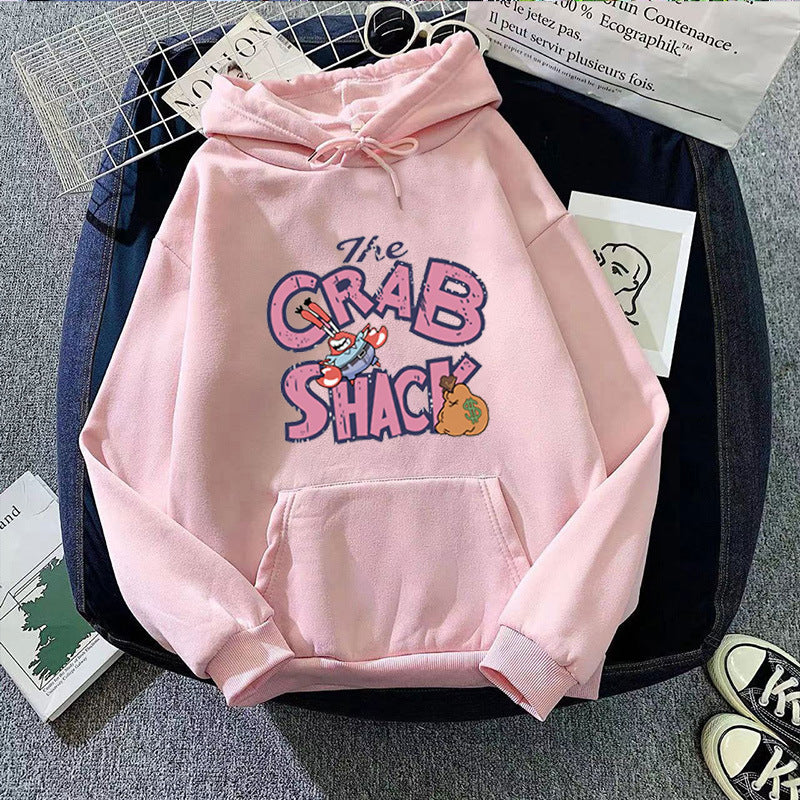 Kvinder hoodie med kreativ krabbe motiv Skovae