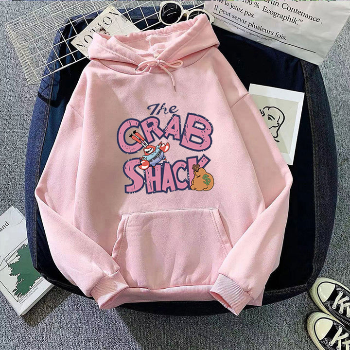 Kvinder hoodie med kreativ krabbe motiv Skovae