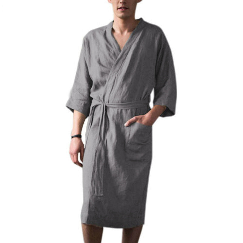 Herre Kimono-badekåbe lavet af højkvalitets, åndbart materiale Stilla