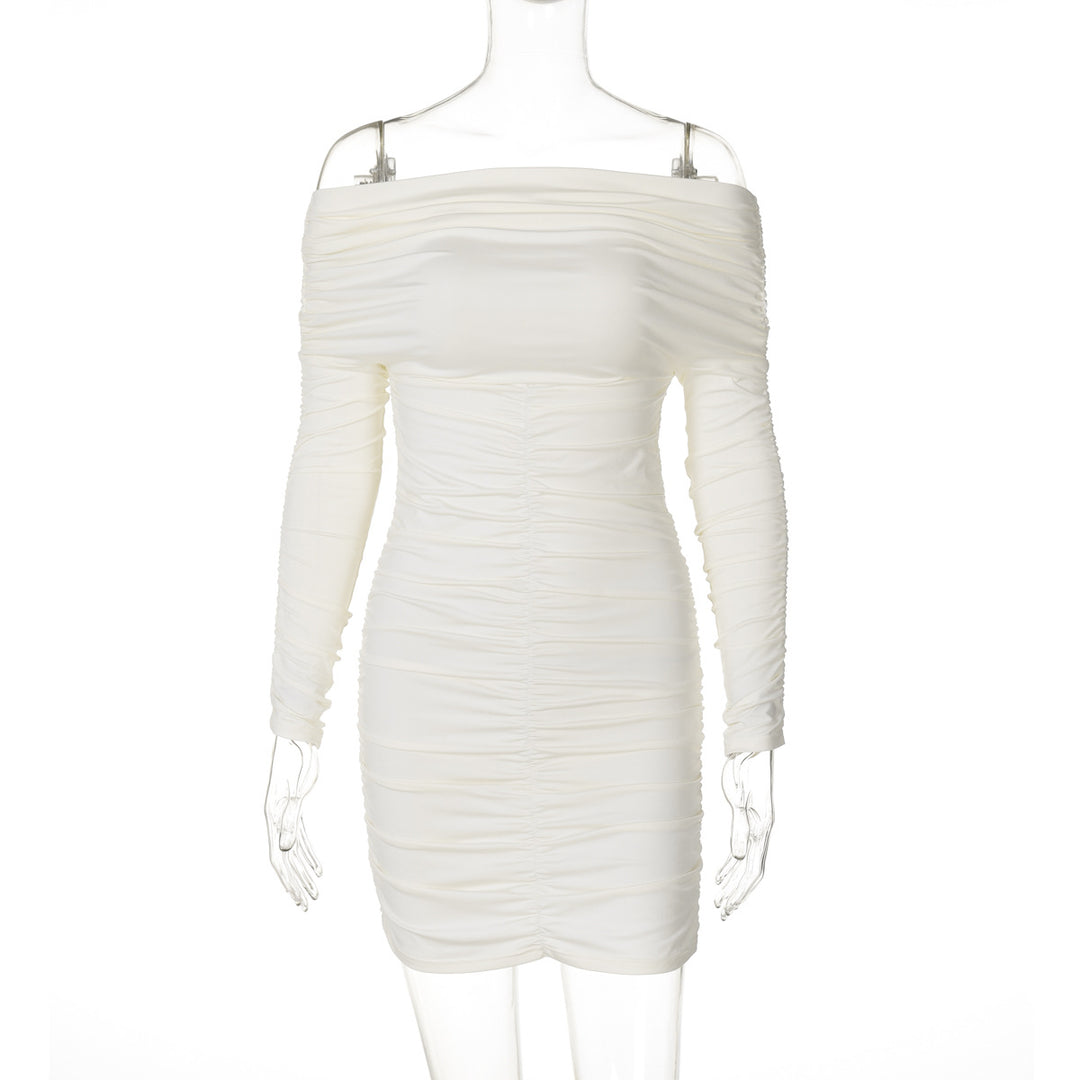 Damer figursyet Off-Shoulder minikjole med raffineret flæsedesign Stilla
