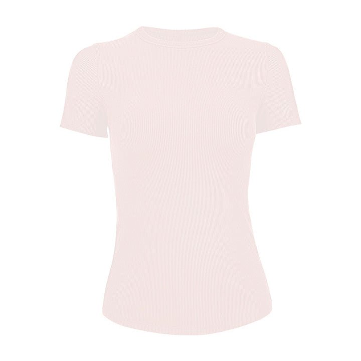 Dame kortærmet T-shirt med struktureret design Stilla