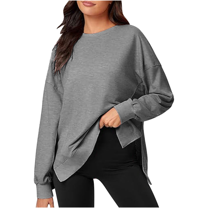 Dame afslappet sweatshirt med moderne snit Stilla