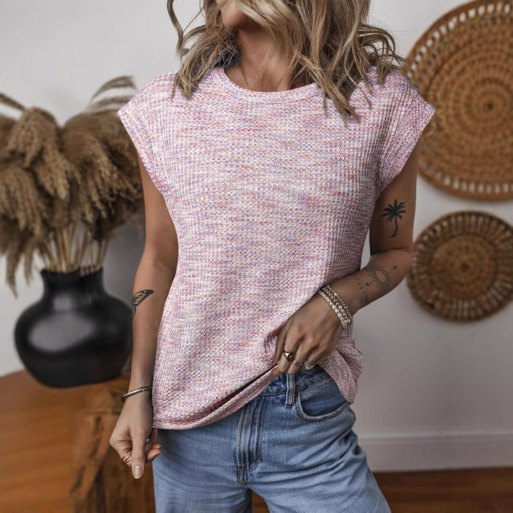 Dame Komfortabel Kortærmet skjorte med afslappet snit og åndbart stof Skovae