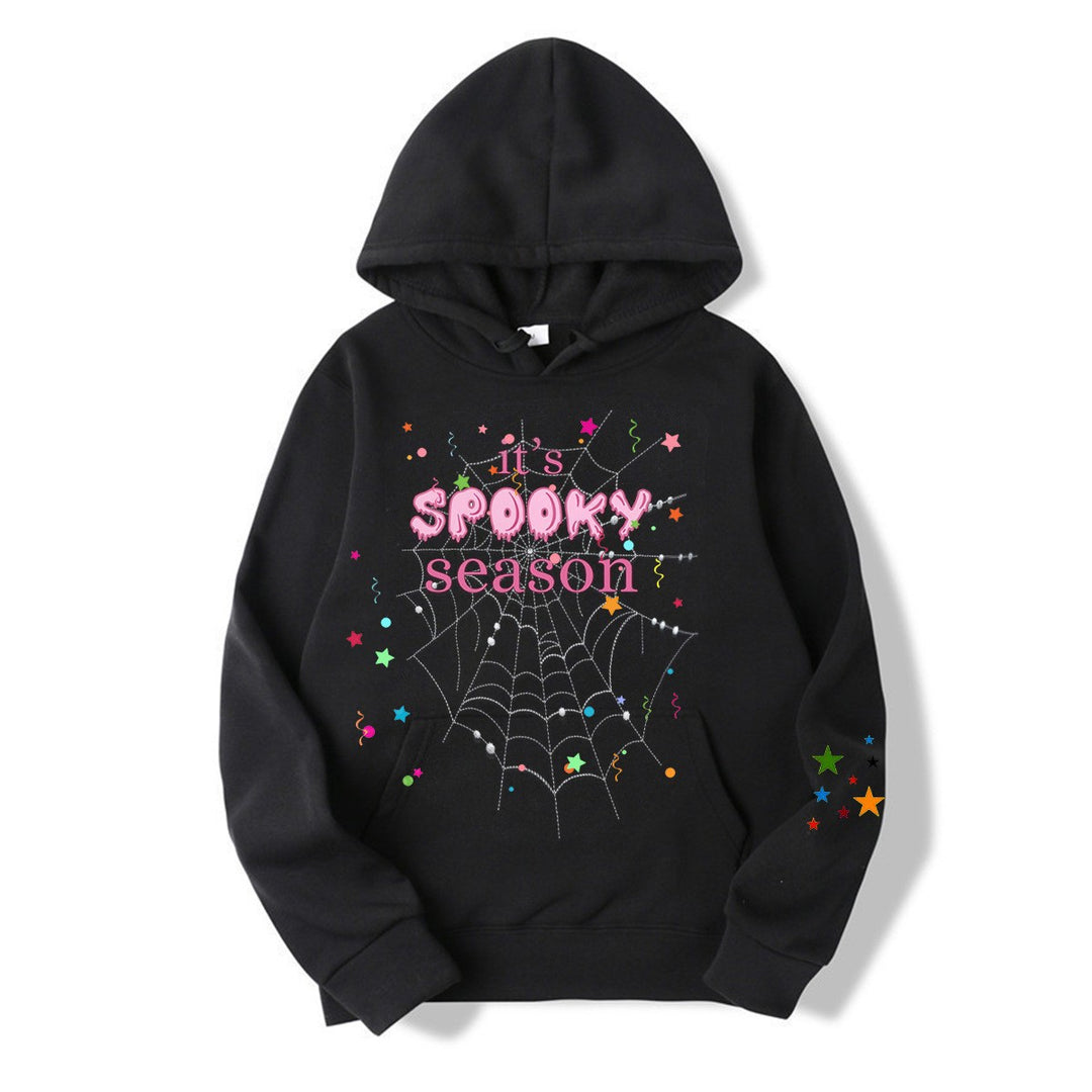 Kvinder hyggelig hoodie med grafisk Halloween design Skovae