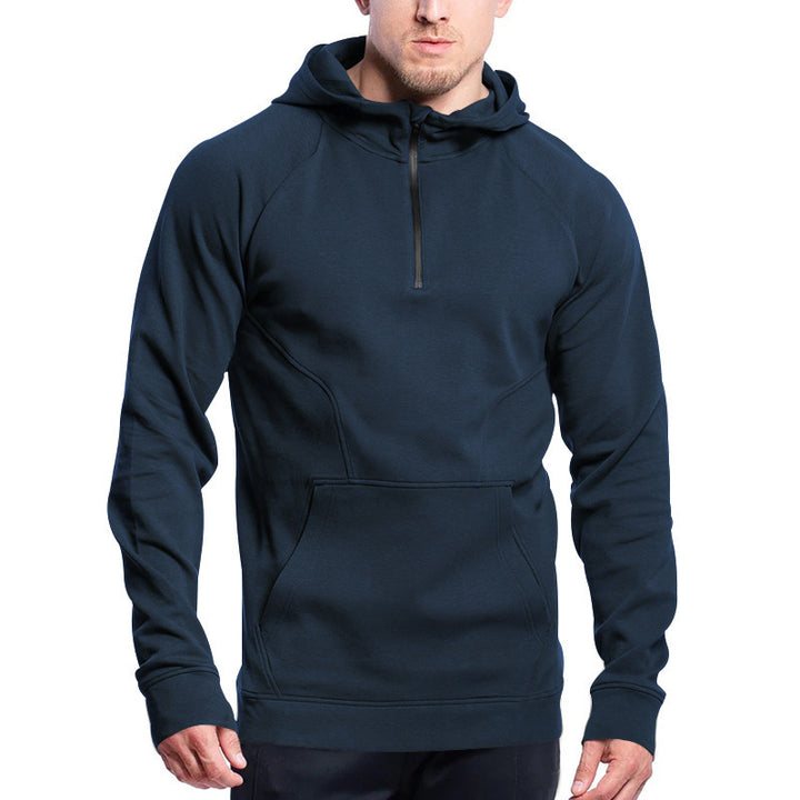 Herrer Sporty Hættepullover med højvarm fleece-for Stilla