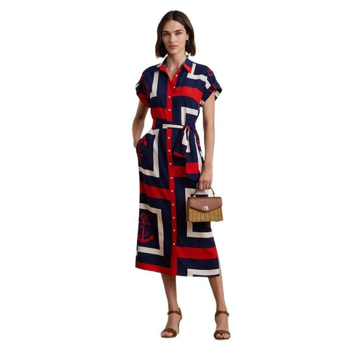 Dame Button-Up Midi Kjole Stilla