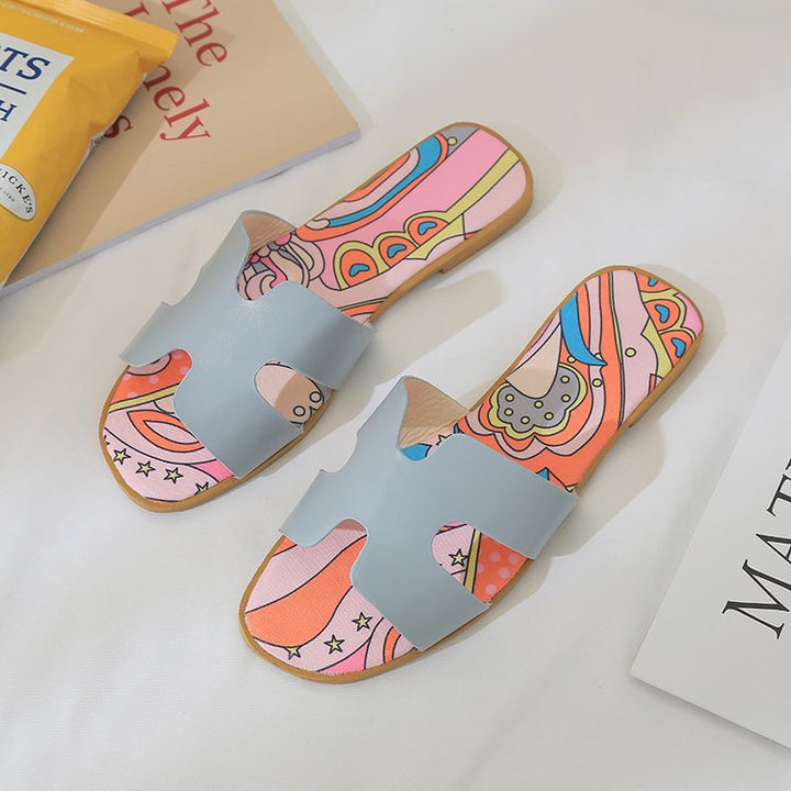 Dame Mode Strand sandaler med farverigt indre futter og behagelig sål design Stilla
