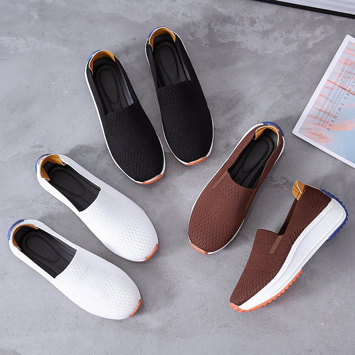 Dame Komfortable Slip-On Fritidssko med åndbart Overmateriale Stilla