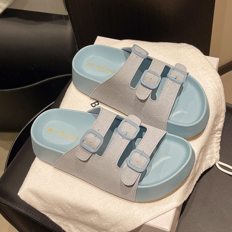 Dame modische Clogs med justerbare remme og komfortabel sål Stilla