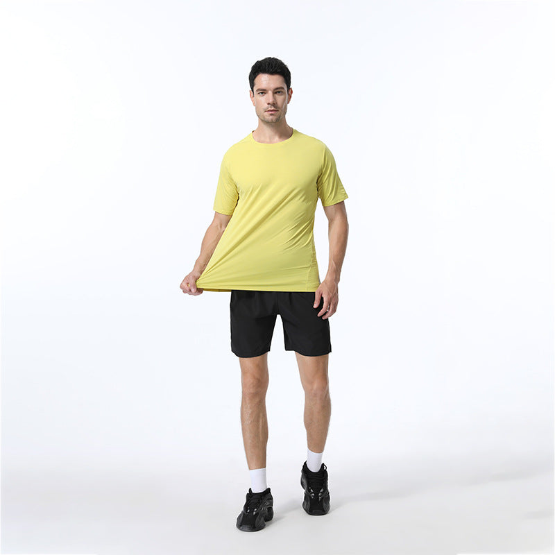 Herrer Åndbart Fitness T-Shirt med Stretch-teknologi Stilla