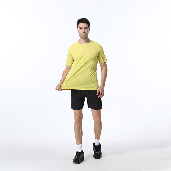 Herrer Åndbart Fitness T-Shirt med Stretch-teknologi Stilla