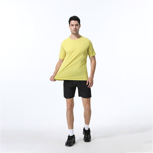 Herrer Åndbart Fitness T-Shirt med Stretch-teknologi Stilla